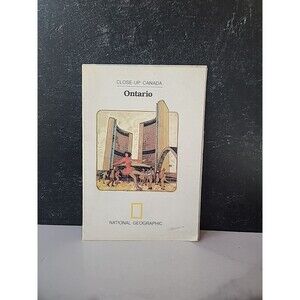 Close-Up: Canada Ontario National Geographic Magazine Map 1978